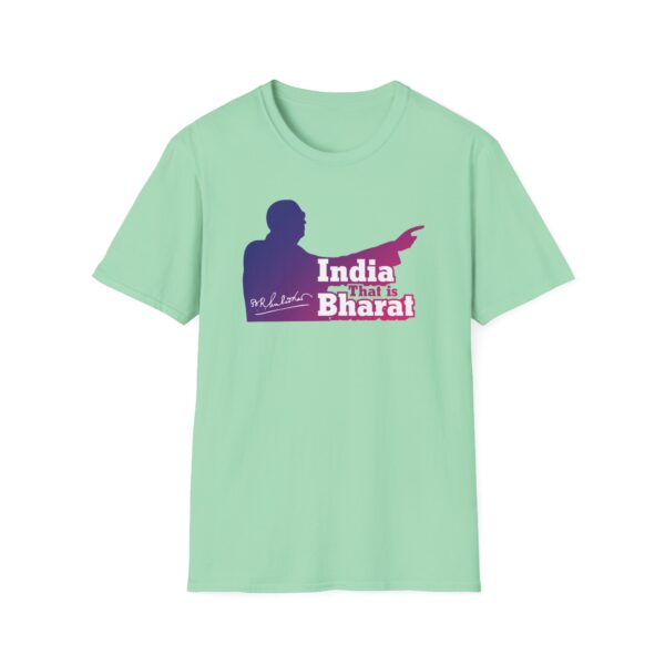 India That Is Bharat Light Color Tee (Magenta-Blue) - Inspired by Dr. B.R. Ambedkar - Image 9