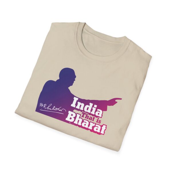 India That Is Bharat Light Color Tee (Magenta-Blue) - Inspired by Dr. B.R. Ambedkar - Image 8