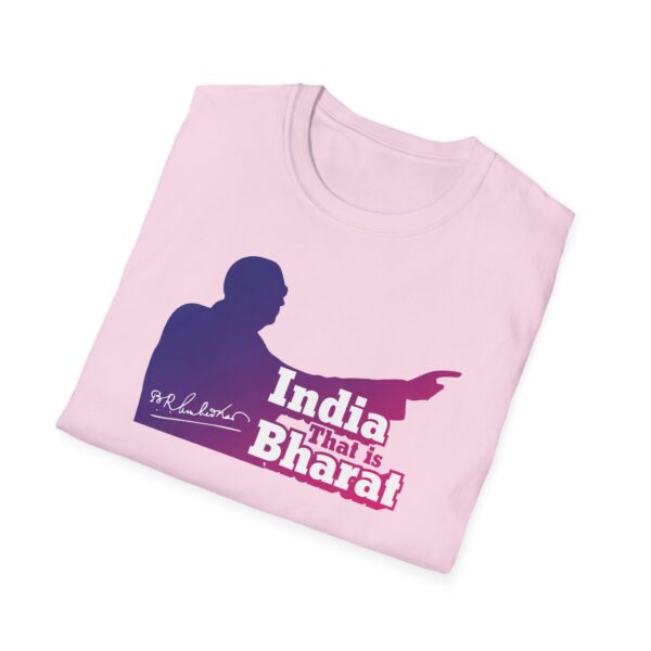 India That Is Bharat Light Color Tee (Magenta-Blue) - Inspired by Dr. B.R. Ambedkar - Image 20