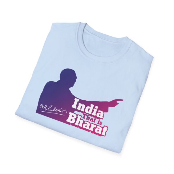 India That Is Bharat Light Color Tee (Magenta-Blue) - Inspired by Dr. B.R. Ambedkar - Image 16