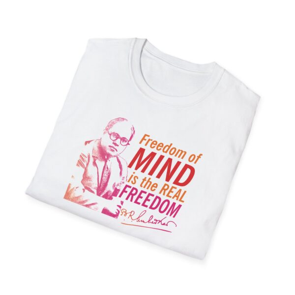 Freedom of Mind - Dr. B.R. Ambedkar Inspirational Quote Unisex Softstyle T-Shirt, A Gift for Activists - Image 4