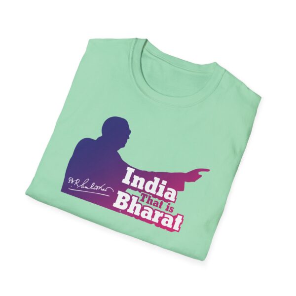 India That Is Bharat Light Color Tee (Magenta-Blue) - Inspired by Dr. B.R. Ambedkar - Image 12