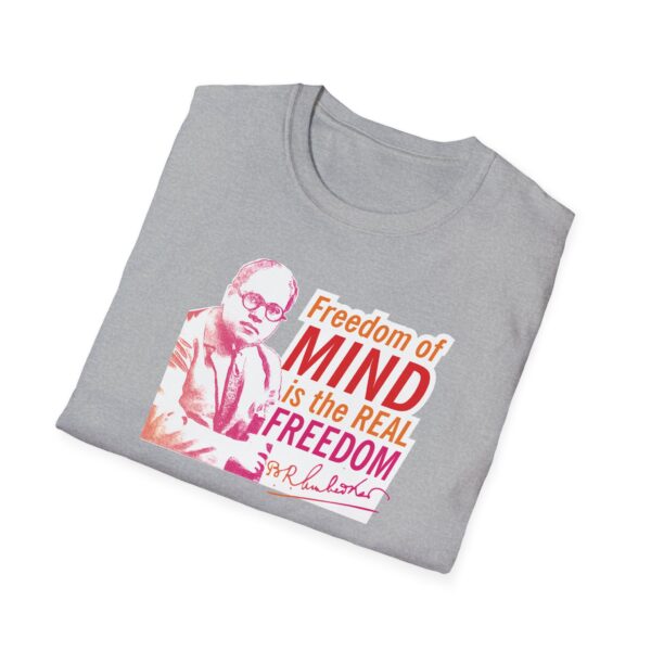 Freedom of Mind - Dr. B.R. Ambedkar Inspirational Quote Unisex Softstyle T-Shirt, A Gift for Activists - Image 8