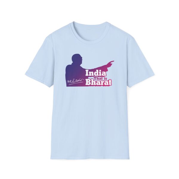 India That Is Bharat Light Color Tee (Magenta-Blue) - Inspired by Dr. B.R. Ambedkar - Image 13