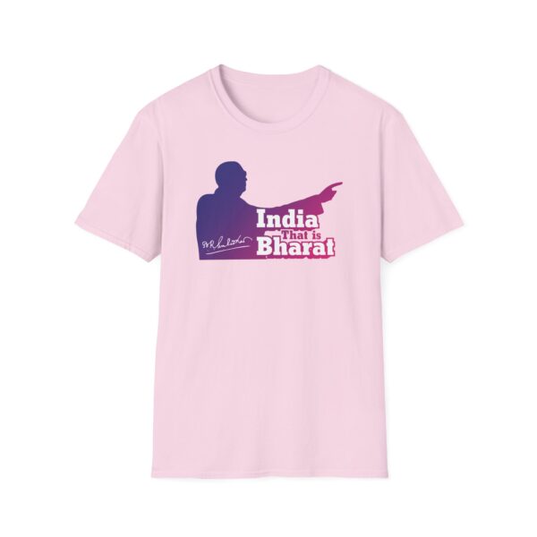 India That Is Bharat Light Color Tee (Magenta-Blue) - Inspired by Dr. B.R. Ambedkar - Image 17