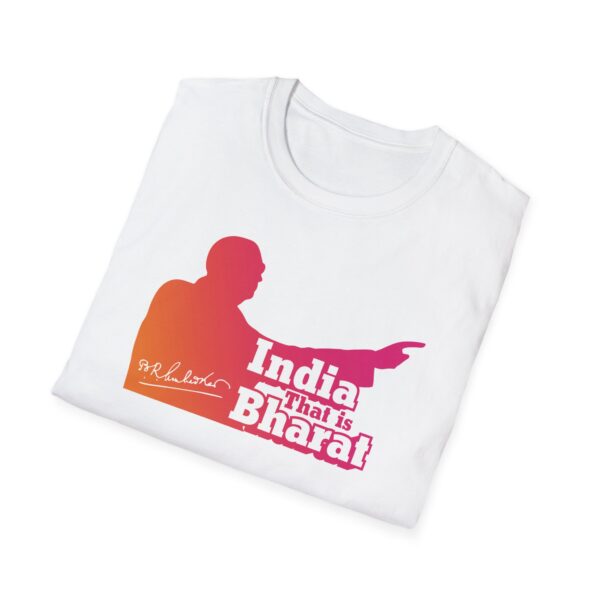 India That Is Bharat Light Color Tee - Inspired by Dr. B.R. Ambedkar - Image 4