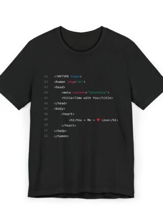 Code Love Unisex T-Shirt, Geek Love Shirt, Programmer Gift, Valentine's Day T-Shirt, Cute Tech Shirt, Heartfelt Coding Tee